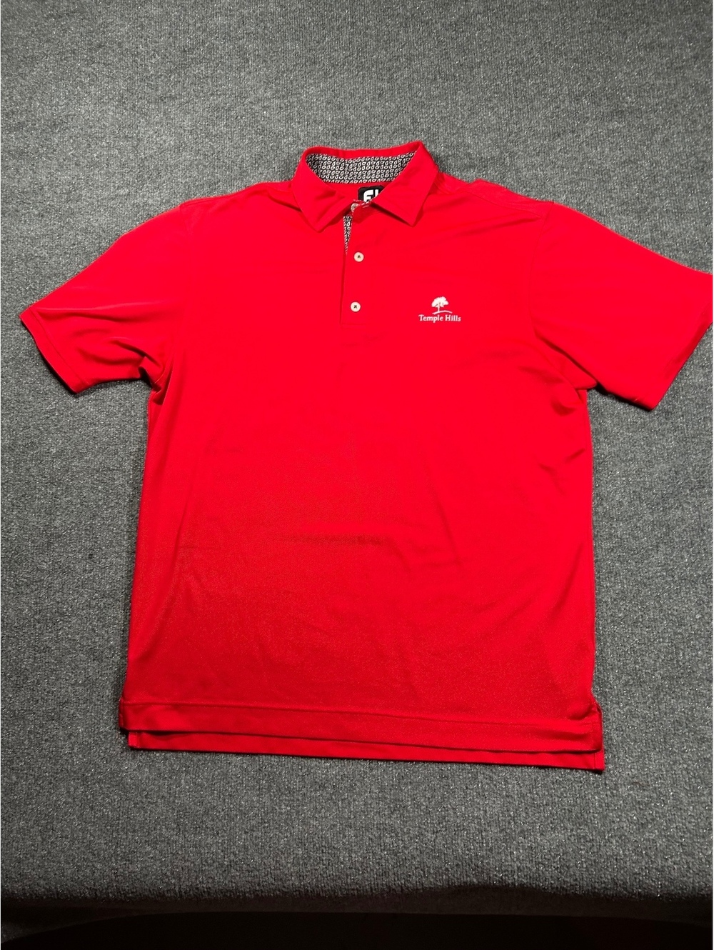 FootJoy Temple Hills Red Golf Polo Shirt